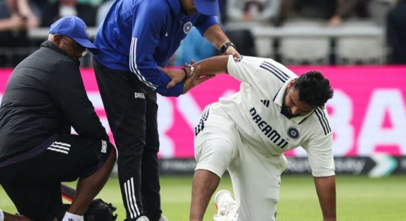 ആറാഴ്ചത്തെ വിശ്രമം നിർദേശിച്ച് മെഡിക്കൽ സംഘം; ഇംഗ്ലണ്ട് പരമ്പരയിൽ നിന്ന് ഋഷഭ് പന്ത് പുറത്ത്