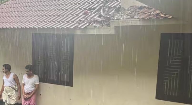 നാദാപുരത്ത് ചുഴലിക്കാറ്റിന് സമാനം ശക്തമായ കാറ്റ്, വന് നാശനഷ്ടം