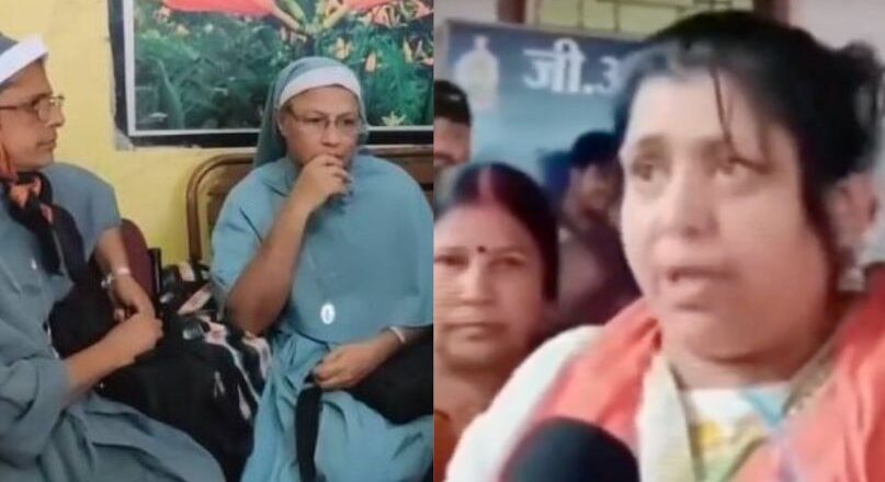 ‘കന്യാസ്ത്രീകൾക്ക് ജാമ്യം നൽകരുത്’; കോടതിക്ക് മുന്നിൽ പ്രതിഷേധവുമായി ബജ്‍റം​ഗ്‍ദൾ പ്രവർത്തകർ