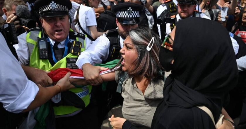 പലസ്തീൻ ആക്ഷന് നിരോധനമേർപ്പെടുത്തി ബ്രിട്ടൻ; ലണ്ടനിൽ പ്രതിഷേധിച്ചവർ അറസ്റ്റിൽ