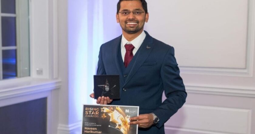 യുകെയിൽ മലയാളിത്തിളക്കം: നവീൻ ഹരികുമാറിന് റോയൽ കോളേജ് ഓഫ് നഴ്സിങ്ങിന്റെ ‘റൈസിങ് സ്റ്റാർ’ പുരസ്കാരം!