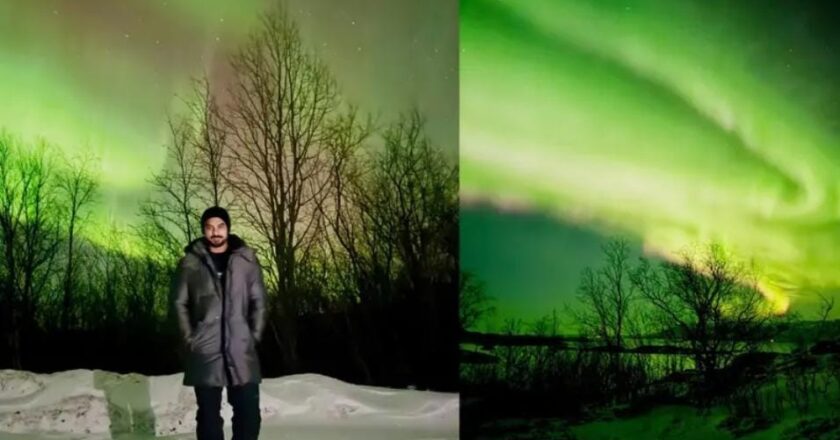 ​നോർവേയിലെ ആകാശവിസ്മയം നേരിട്ട് കണ്ട് ടൊവിനോ; ‘ബക്കറ്റ് ലിസ്റ്റ് ചെക്ക്ഡ്’ എന്ന് താരം