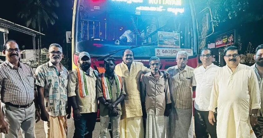 മലയോര കുടിയേറ്റക്കാരുടെ ‘കോട്ടയം വണ്ടിക്ക്’ 32 വയസ്സ്; പാലക്കയത്ത് ഉജ്ജ്വല സ്വീകരണം