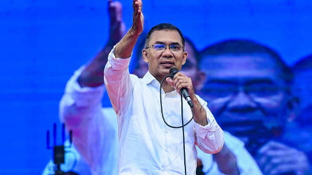 “താരിഖ് റഹ്മാൻ ബംഗ്ലാദേശ് പ്രധാനമന്ത്രിയായി അധികാരമേറ്റു