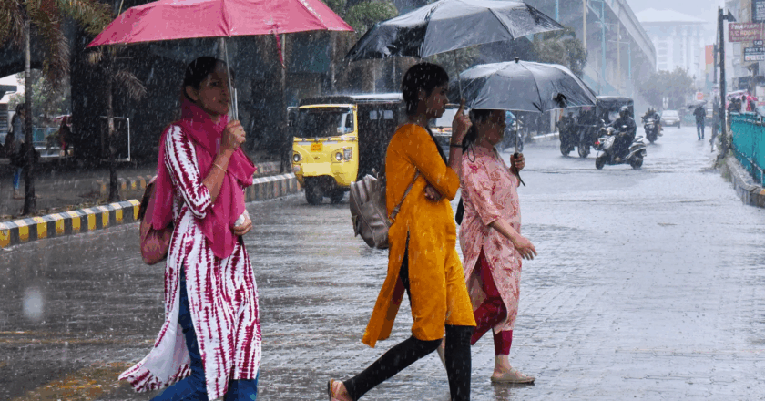 സംസ്ഥാനത്ത് മഴയുടെ ശക്തി കുറയുന്നു; അഞ്ച് ജില്ലകളിൽ മാത്രം യെല്ലോ അലർട്ട്